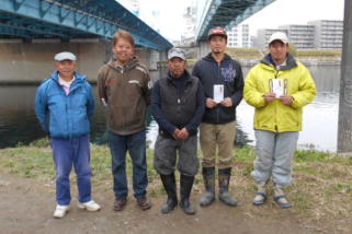 多摩川鯉釣り大会2016入賞者